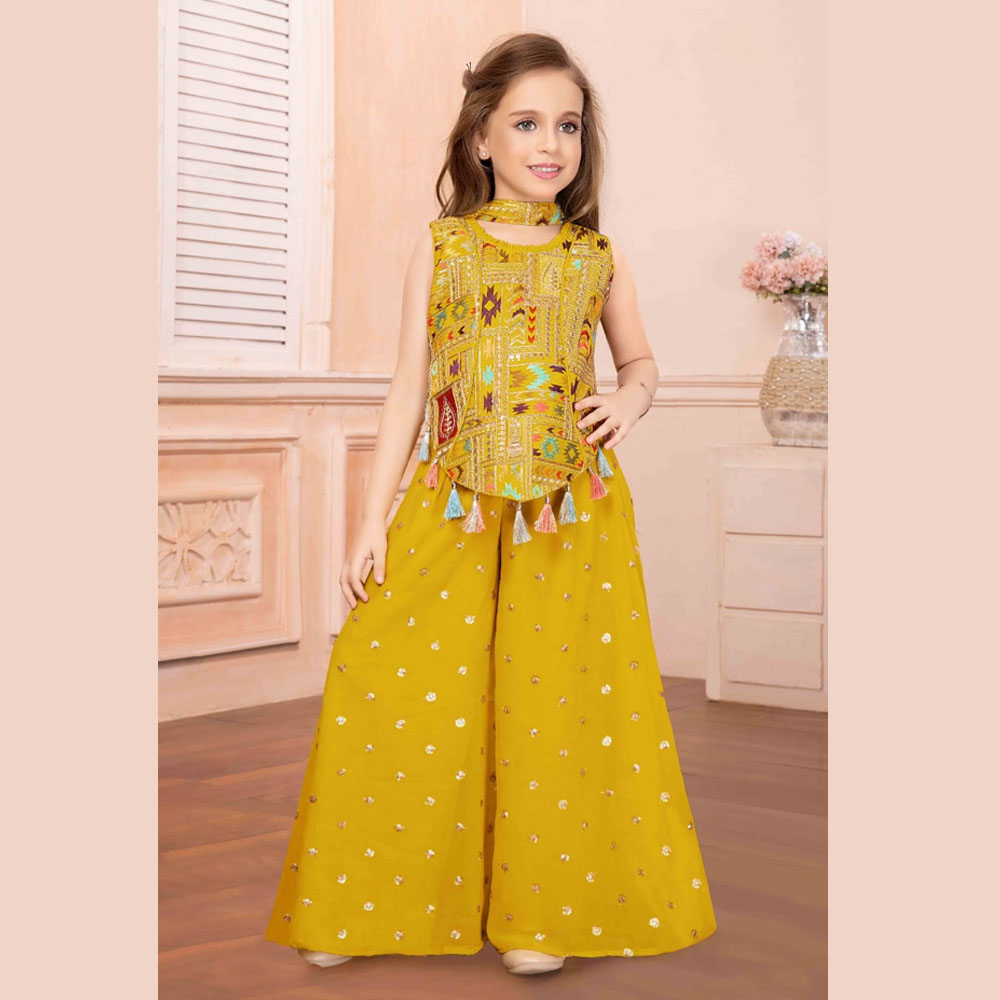 Girls Plazo Set Girls Plazo Set