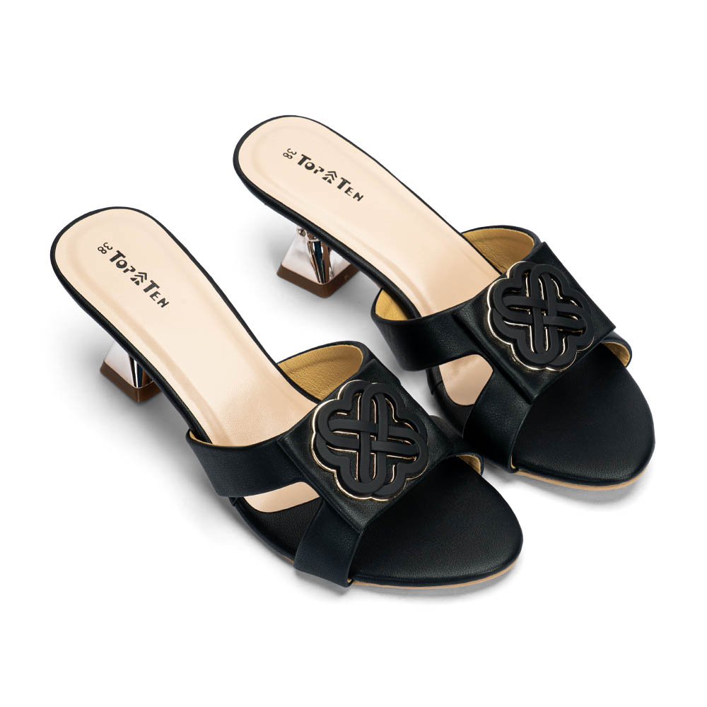 01_Ladies_Shoes_6 Ladies Heel Sandal - Image 1