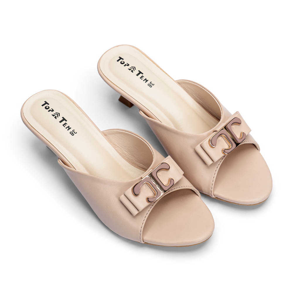 01_Ladies_Shoes_8 Ladies Heel Sandal - Image 1