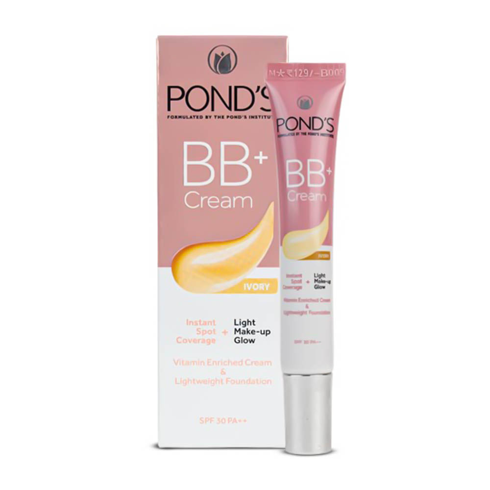Ponds BB Cream Web Image Ponds BB+ Cream Instant Spot Coverage + Light Make-up Glow Ivory - 18G - Image 1