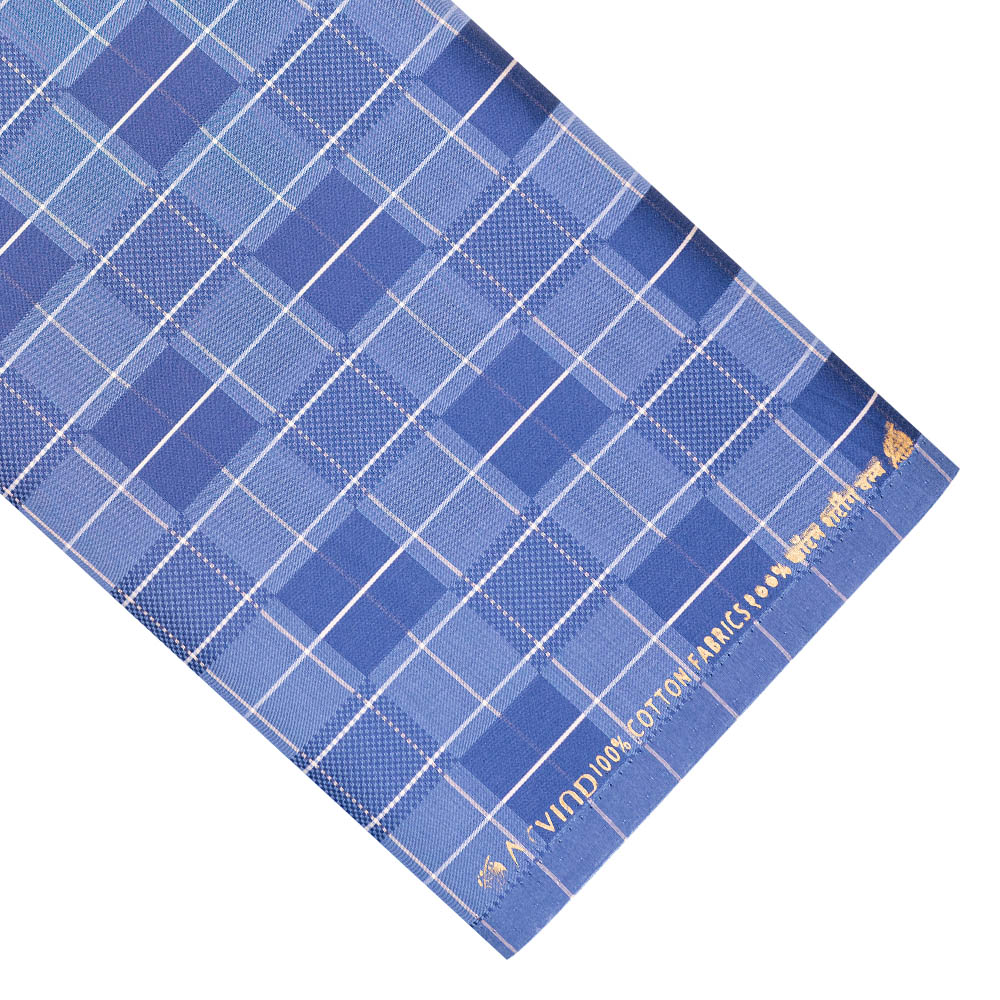 1 Check Shirt fabric 39 arvind